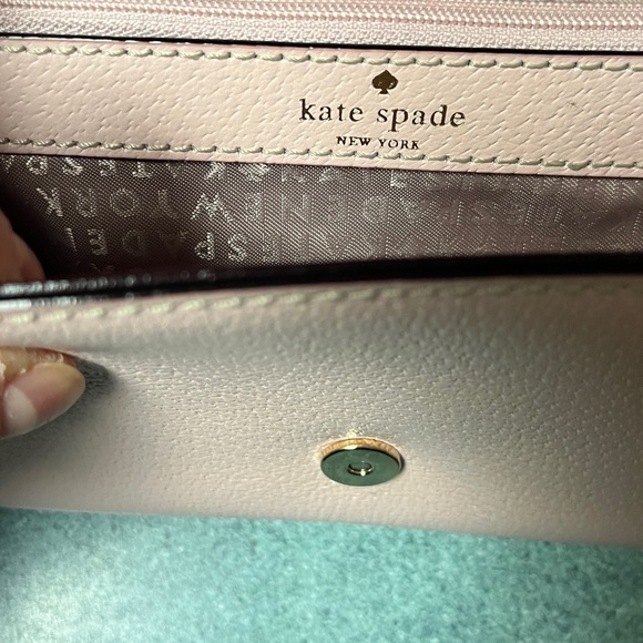EUC Kate Spade NY Pale Pink Crossbody-Clutch - Picture 12 of 15